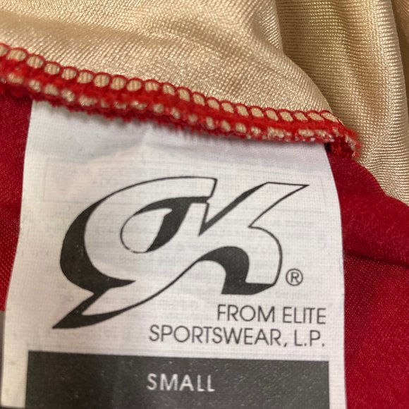 GK Deep Red & Black Adult Small Halter Velvet Figure Ice Skating Dress SK732 - Picture 7 of 8